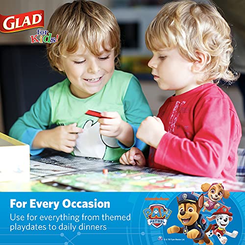 Glad Paw Patrol Paper Plates for Kids, 7 Inch Disposable Plates, 100 Count