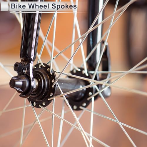 1 Set Universal Bicycle Spokes 13G 215mm Length Bike Wheel Spokes Nipple Black 45 Steel