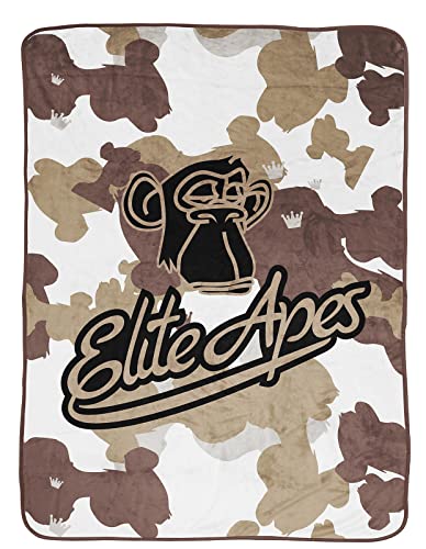 Jay Franco Elite Apes Urban Vibes Plush Throw Blanket - 46x60 Inches