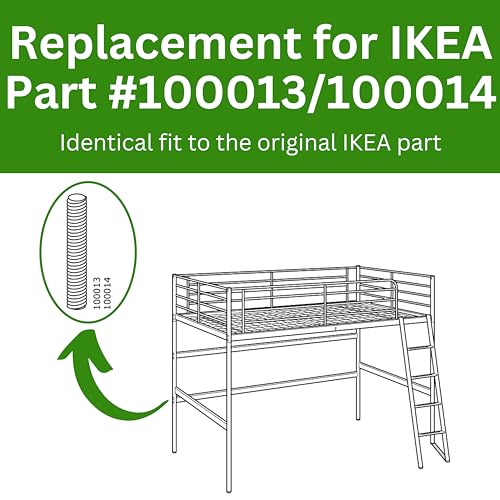 IKEA Bunk Bed Replacement Screws - Pack of 4 (Part #100013/100014)