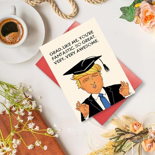 Funny Trump Graduation Card 2025 - Humorous Gift for Grads