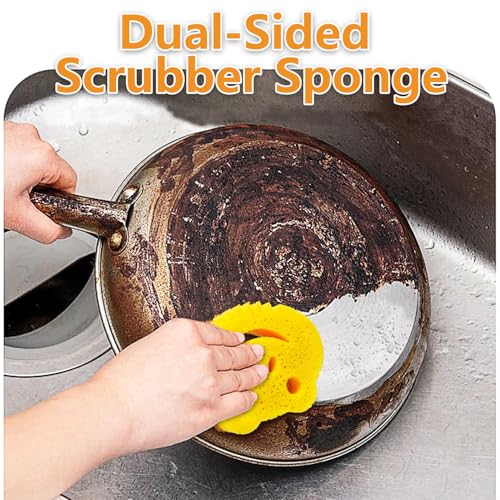 5 Pack Temperature Controlled Dual-Sided Kitchen Sponges