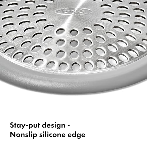 OXO Good Grips Bathtub Drain Protector - 2 Pack, Stainless Steel