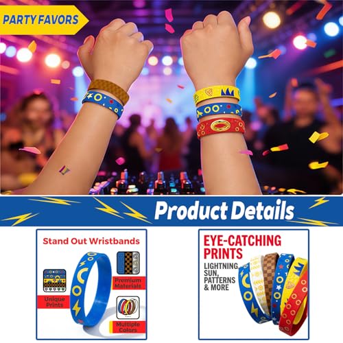 30 Pcs Hedgehog Silicone Bracelets - Fun Party Favors & Goodie Bag Fillers