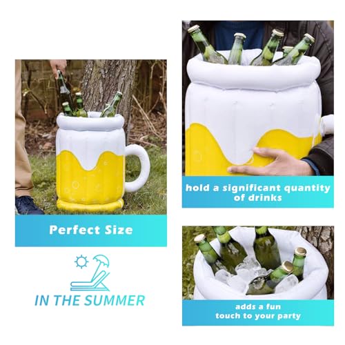 Giant Inflatable Beer Cooler Mug - 17.5 Inch Party Accessory