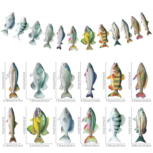 Gone Fishing Hanging Banner - Fish Birthday Party Decorations