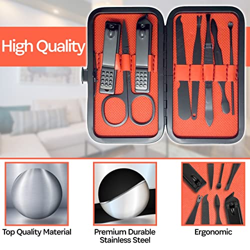 P2P Nails 8-Piece Stainless Steel Nail Clipper & Manicure Grooming Kit