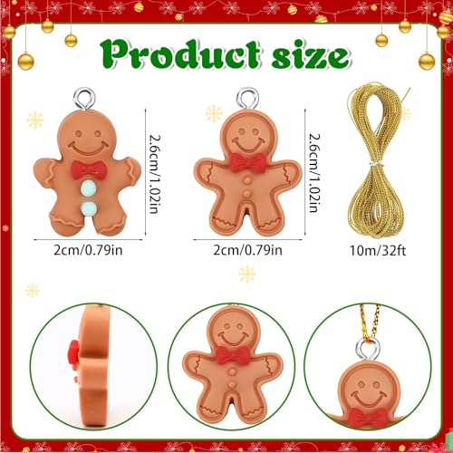 48Pcs Mini Gingerbread Man Christmas Ornaments Tree Decorations - Variation of THIS listing