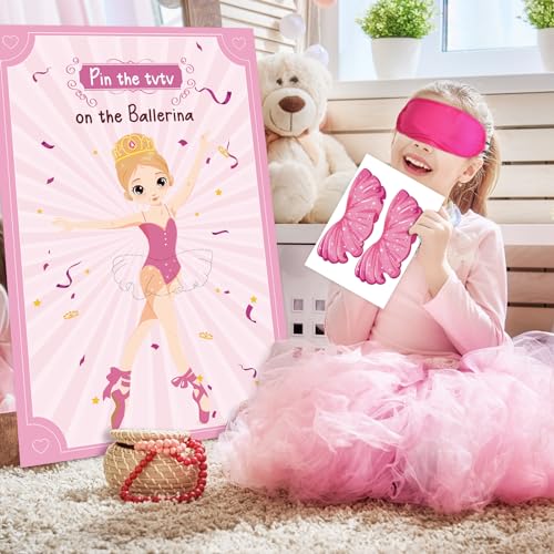 Ballerina Party Game Set - Pin The Tutu on The Ballerina