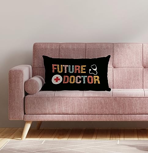 Doctor Graduation Pillow Cover - 12x20, Color-3 for Student Gift