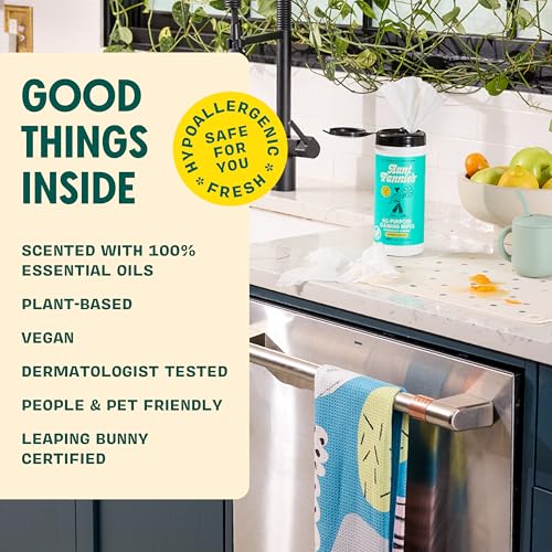 Aunt Fannie's Natural Cleaning Vinegar Wipes - Bright Lemon, 35 Count