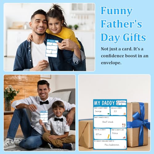 DIY Funny Father's Day Card for Dad - 4x6 Personalizable Gift