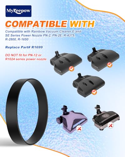 MyKEEPOW R1699 Vacuum Belt for Rainbow Vacuum Cleaners - 3 Pack