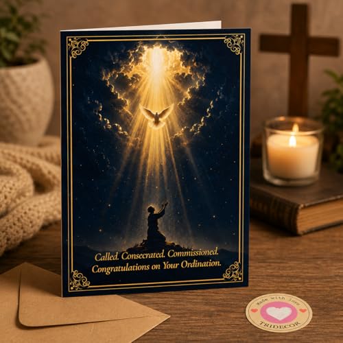 Ordination Congratulations Card for Pastor, Priest & Church Leaders