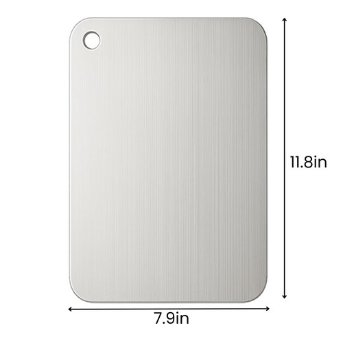 Titanium Cutting Board, 100% Pure Titanium Cutting Boards for Kitchen – Non Stick, Food-Grade, Hygiene & Durability Chopping Mat, Double Sided Chopping Board, Dishwasher Safe (12 x 8 inch)