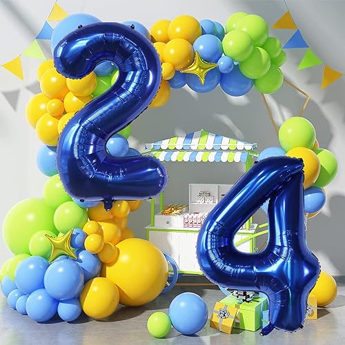 40 Inch Navy Blue Number 20 Foil Balloon for Birthday & Wedding