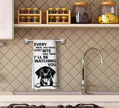 Funny Kitchen Towels - Labrador Retriever Decorative Dish Towels