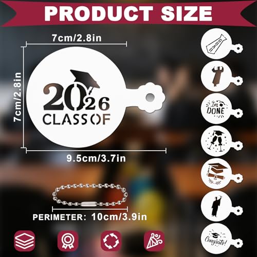 2026 Graduation Cookie Stencils - 56 Reusable Baking Templates