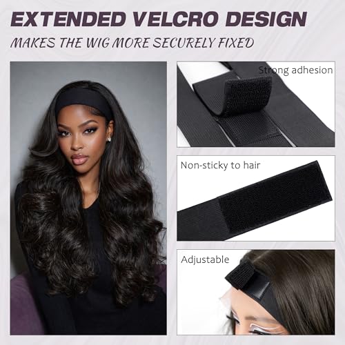 Mibeke Adjustable Lace Melting Bands for Wigs - 3 Pack Non-Slip Elastic Wig Grip Bands