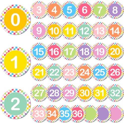 Ceiba Tree 40-Piece Magnetic Number Set - Colorful Double-Sided Magnets