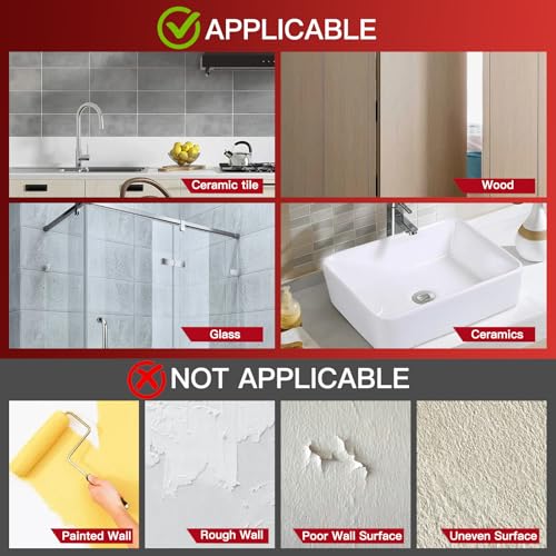 Heavy Duty Adhesive Hooks 12-Pack - Waterproof Self-Adhesive Utility Hooks for Home