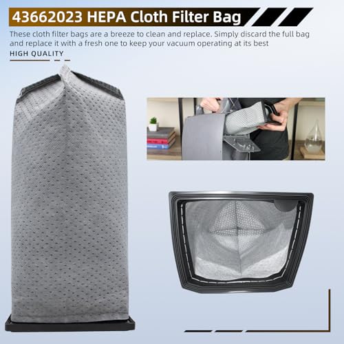 HEPA Filter Bags for Hoover Porta Power - 2 Pack Replacement