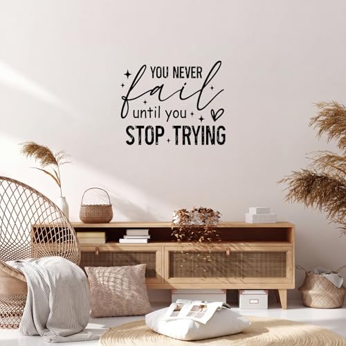 Elegant Inspirational Vinyl Wall Decals - 9 Pcs Peel & Stick
