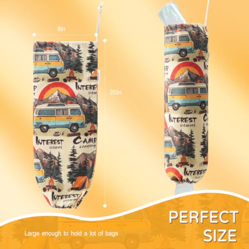 LeCorner Washable Plastic Bag Holder - Wall-Mount Grocery Organizer