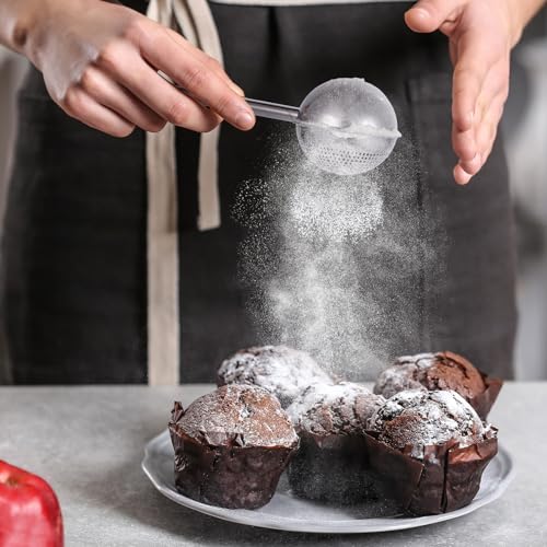 XVBITOR Stainless Steel Flour Sifter and Baking Duster Wand
