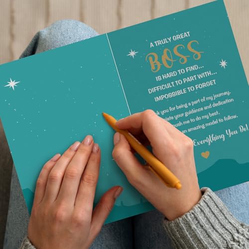 Boss's Day Greeting Card - World's Best Boss Thank You Card