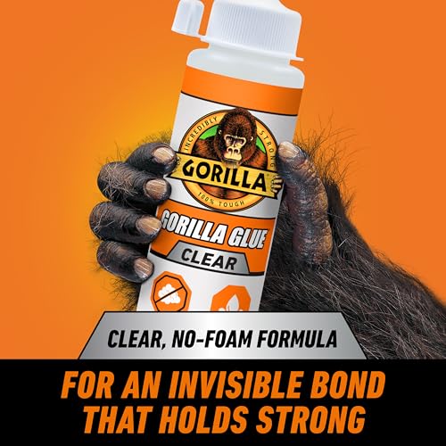 Gorilla Clear Glue, All-Purpose Polyurethane Adhesive, 5.75 oz, 2-Pack