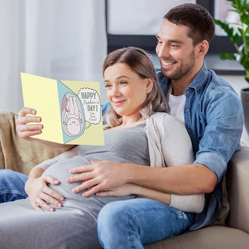 First Father's Day Card for Expecting Dads - 5x7 with Envelope