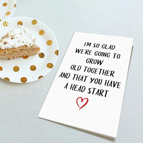 Funny Grow Old Birthday Card for Husband - Humorous Husband Birthday Card from Wife - Husband Birthday Variation