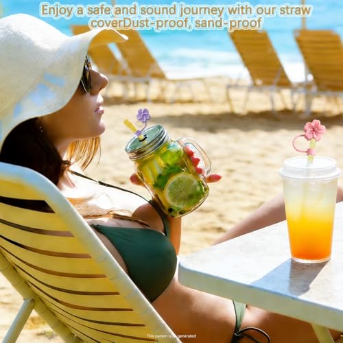 Reusable Silicone Straw Covers for Stanley 30/40oz Tumblers - Dust Proof