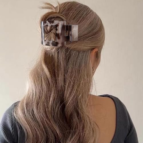 VELSCRUN Flat Hair Claw Clips 8-Pack Large Non-Slip Matte Hair Clips