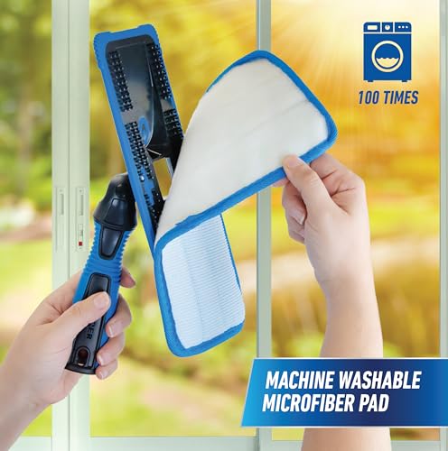 Unger ProClean Indoor Window Cleaning Kit with Swivel Head & 2 Microfiber Pads