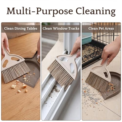 Compact Mini Broom and Dustpan Set for Small Space Cleaning