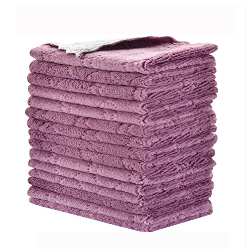 OstWony 11-Pack Reusable Microfiber Cleaning Cloths - 10x6 in