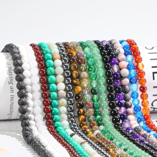 Natural White Jade Gemstone Round Loose Beads 10mm for DIY Jewelry Making