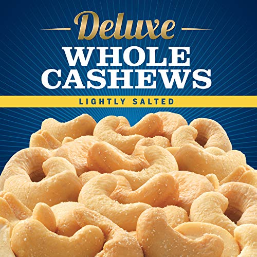 PLANTERS Deluxe Lightly Salted Whole Cashews, 18.25 oz. Resealable Jar