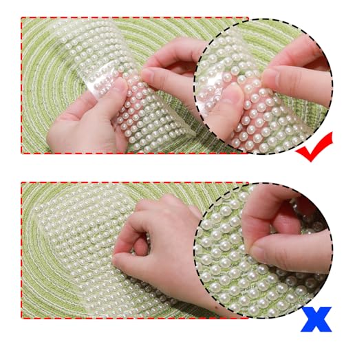 Self Adhesive Pearl Stickers - 1792PCS Face, Nail & Craft Pearls in 4 Sizes