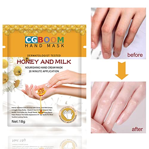 CGBOOM Moisturizing Hand Mask Gloves 3 Pairs - Hydrating Collagen Treatment for Dry Skin