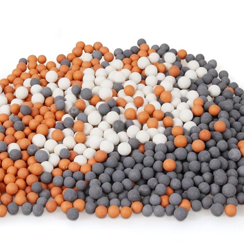 Replacement Shower Head Filter Beads - 6 Packs of Anionic Mineral Balls