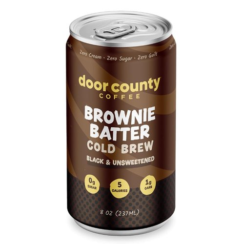 Door County Coffee Canned Cold Brew Variety Pack - 8oz | Bold & Rich Flavor, 145mg Caffeine, 6 Pack