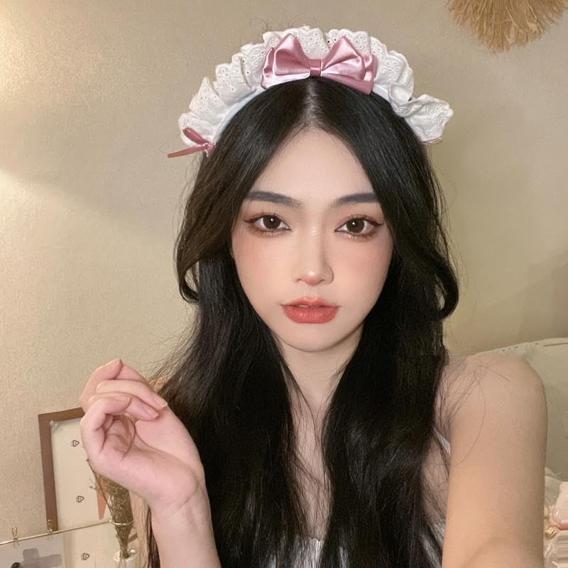 Lolita Lace Bow Headband Maid Anime Cosplay Hair Band