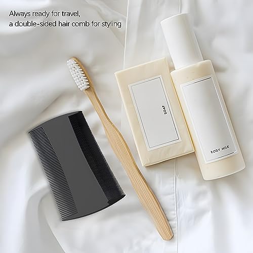 Kootinn 5-Pack Double-Sided Pocket Combs for Hair and Beard Grooming