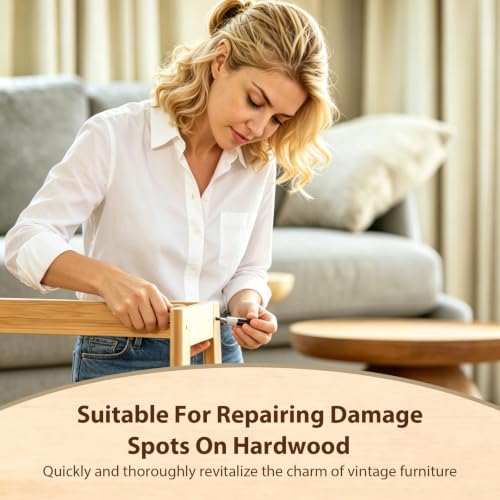 13-Piece Furniture Repair Kit: Wood Touch-Up Markers & Wax Sticks, Colorful