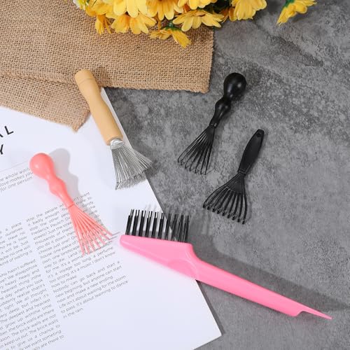 Tyqour 5 PCS Hair Brush Cleaner Tool Set for Combs and Makeup Brushes