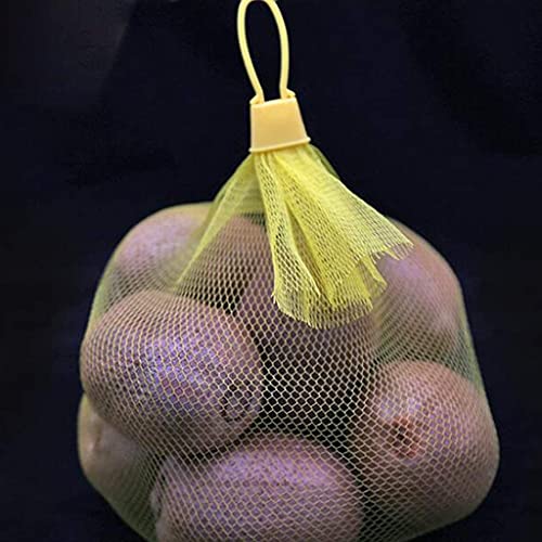 15 Inch Reusable Nylon Mesh Bags with Loop-Style Closure - 100 Pack