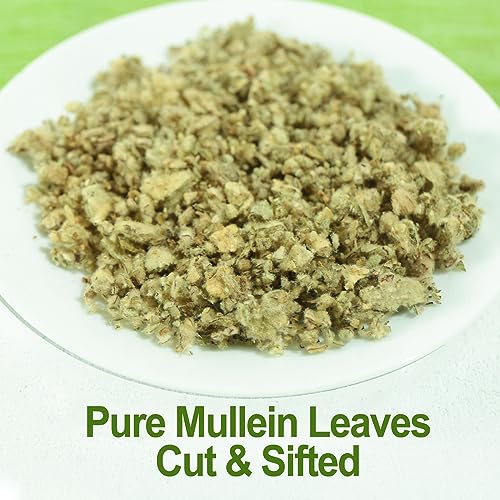 FullChea Mullein Leaf Tea - 2.5oz Cut & Sifted Loose Leaves